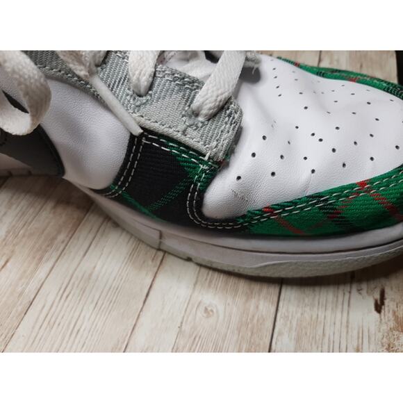 NIKE DUNK LOW "Tartan Plaid" RETRO PRM MENS SIZE 10 DV0827-100 - Picture 9 of 16